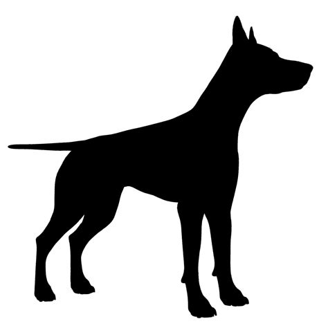 silhouette dog images